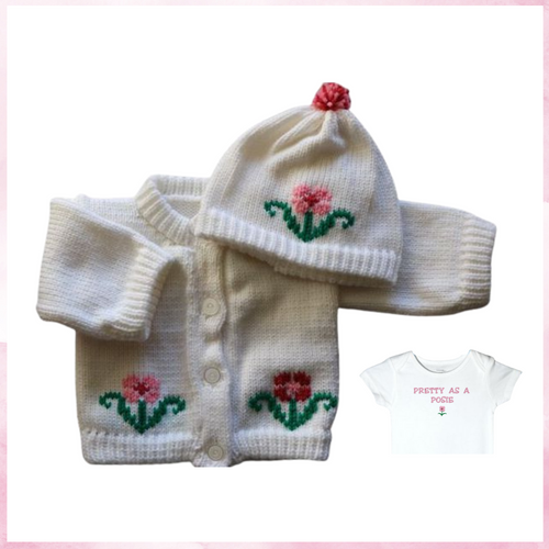 0256A Sweater Flowers