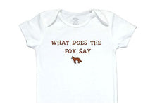Load image into Gallery viewer, 43  Embroidered Baby Bodysuit Fox