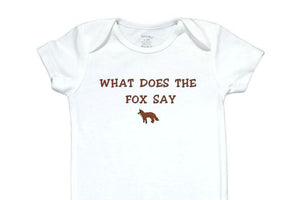 43  Embroidered Baby Bodysuit Fox