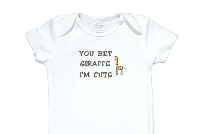 15  Embroidered Baby Bodysuit Giraffe