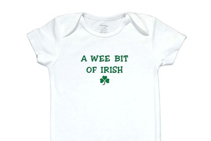 22  Embroidered Baby Bodysuit Irish