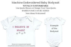 33  Embroidered Baby Bodysuit Unicorn