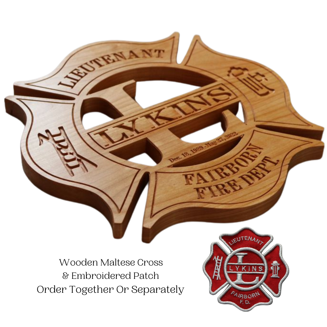 Fireman Multess Cross PL 002 Fireman Maltese Cross – Beau Cadeau-Handmade