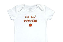 Load image into Gallery viewer, 31  Embroidered Baby Onesie Pumpkin