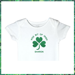 07  Embroidered  Baby Bodysuit Irish