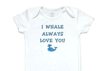 Load image into Gallery viewer, 36  Embroidered Baby Bodysuit Whale