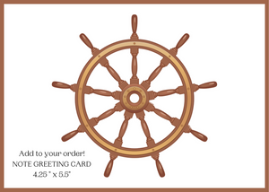 ST685 Sticky Note Holder Ships Wheel