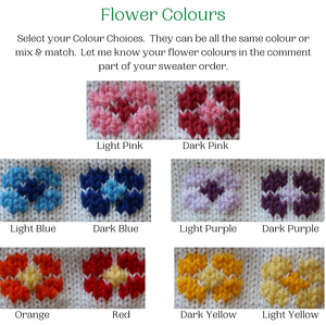 0256A Sweater Flowers
