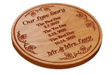 Load image into Gallery viewer, 1TR425 Trivet Anniversary or Wedding Dates