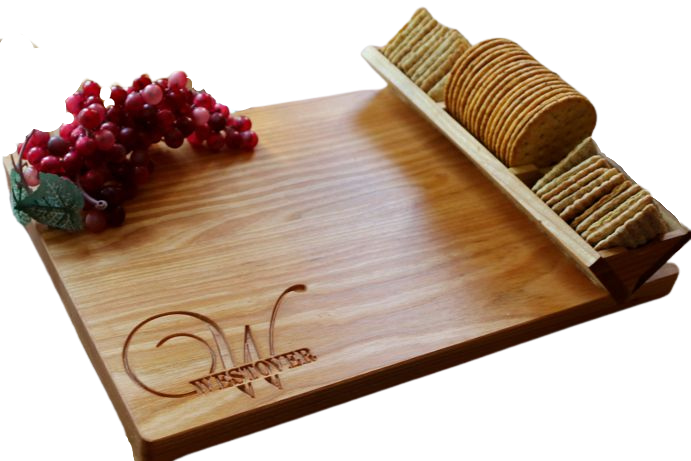 1CH041 Cheeseboard Initial with Name